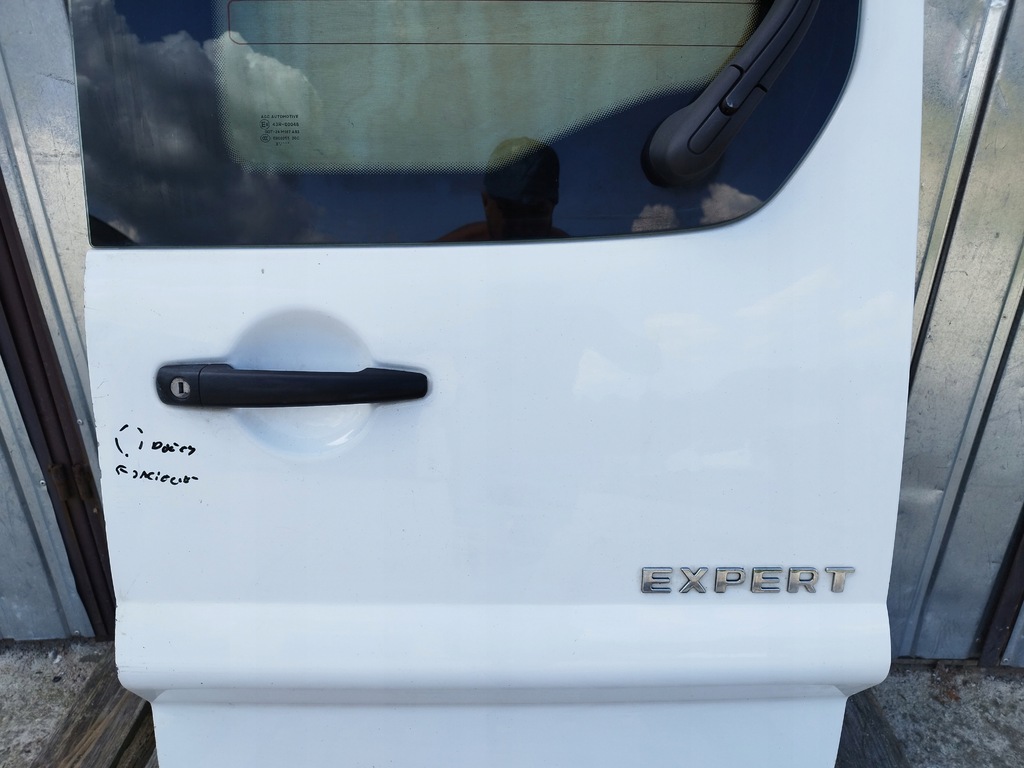 фото №6, Дверь правое задние + стекло peugeot expert ii 2007-2016 цвет ewpa