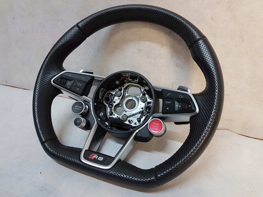 фото №9, Воздуховод лепестки переключения кожа руль wheel multi audi r8 4s 4s0419091g