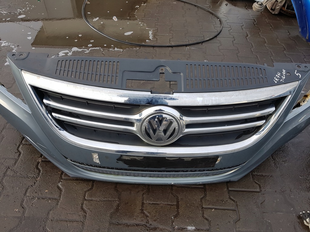 фото №6, Vw tiguan i 5n 06-10r бампер перед решётка радиатора lr7n