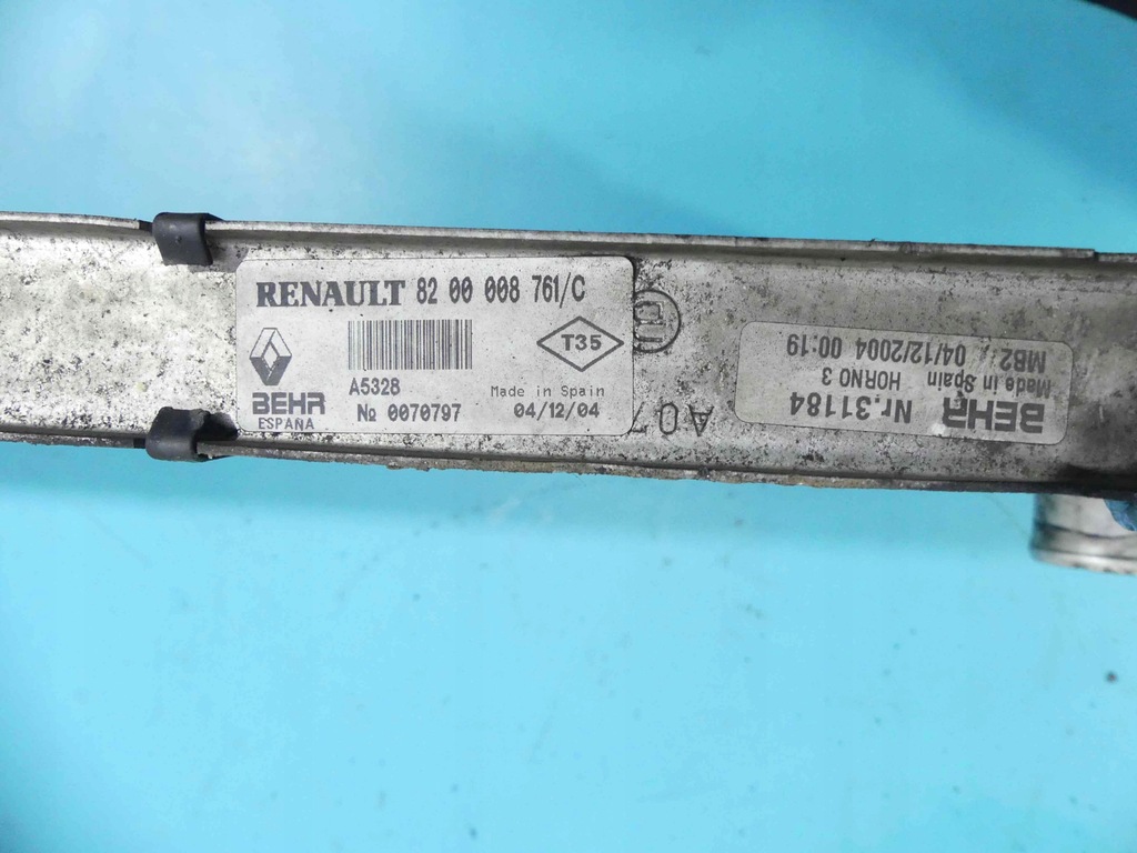 фото №8, Интеркулер renault laguna ii 8200008761c 1.9 dci