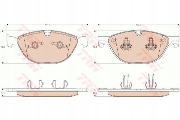 фото №9, Trw gdb1963 набор тормозных колодок тормозных, тормоза дисковые