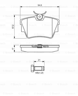 фото №2, Гальмівні диски гальмівні колодки задня bosch renault trafic ii автобус
