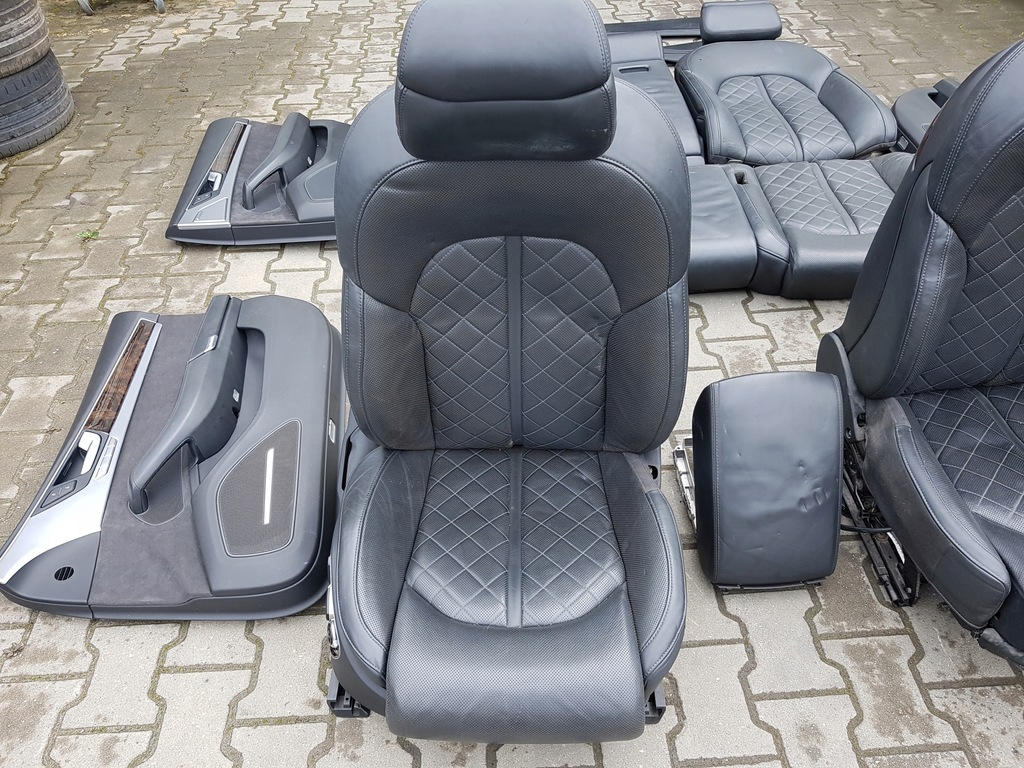 фото №11, Audi a8 d4 4h 09-13r сиденья кожаный заднее сиденье europa