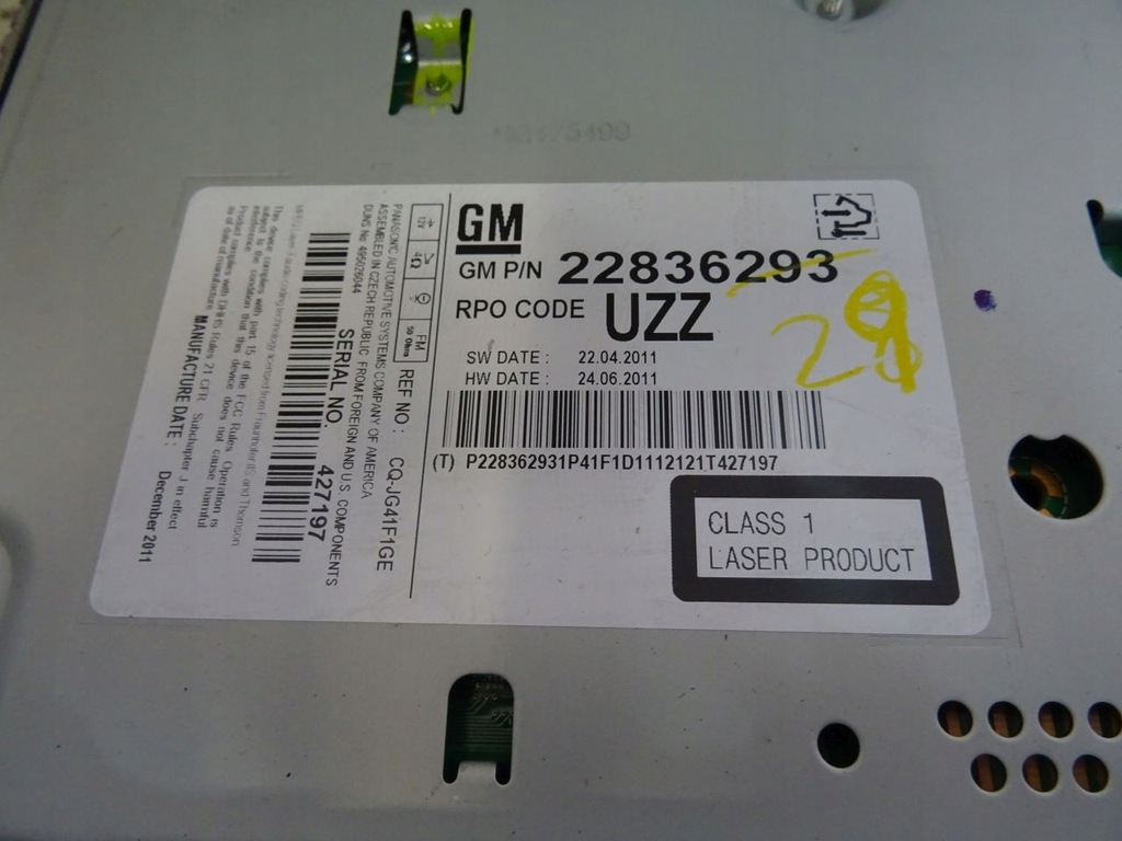 фото №2, Opel astra j радио 22836293