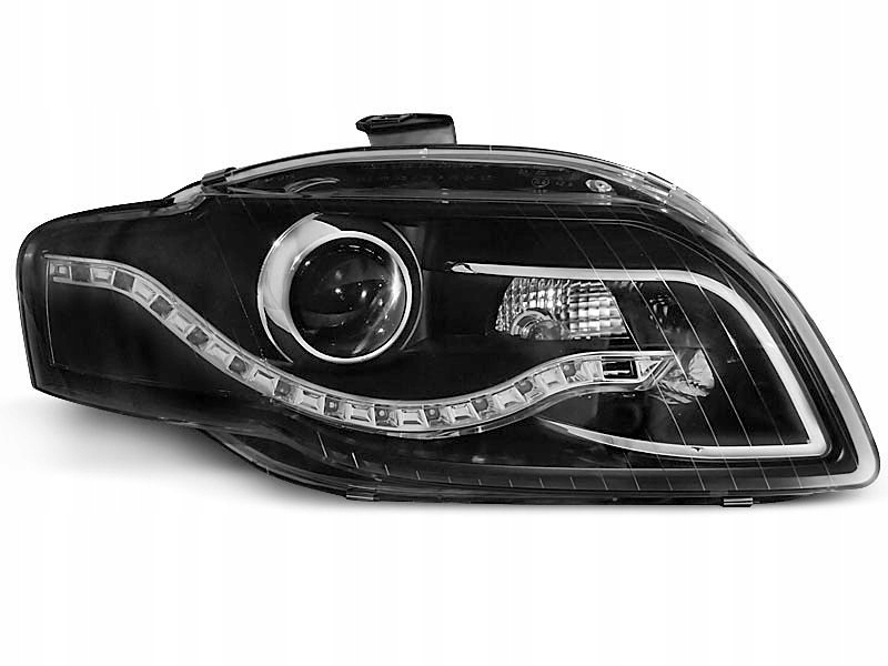 фото №1, Лампи передні +drl black audi a4 b7 11.04-03.08