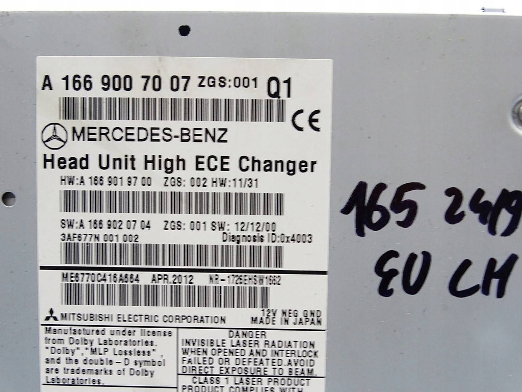 фото №8, Радио навигация navi comand mercedes ml w166 a1669007007