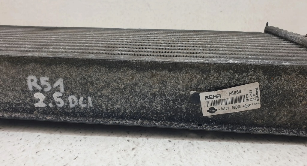 фото №6, Nissan pathfinder r51 navara d40 2.5 dci інтеркулер 14464-eb360 oryg