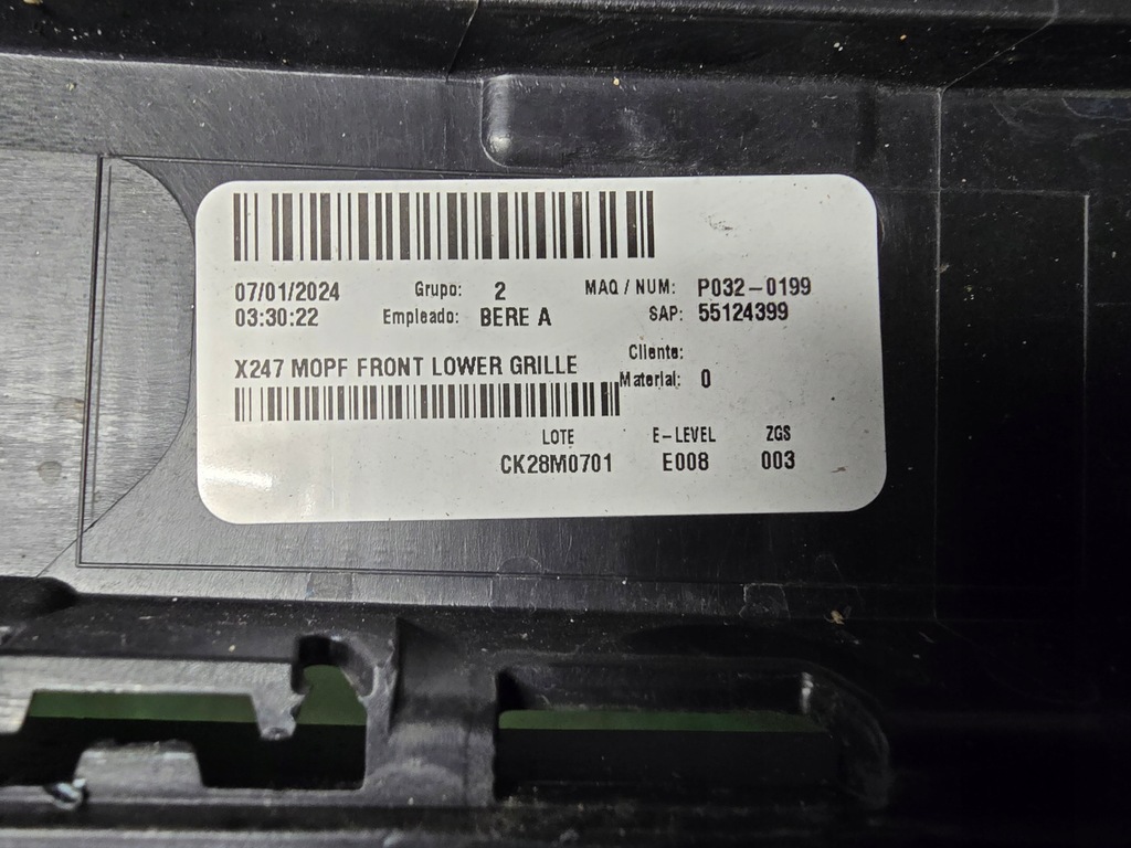 фото №9, Спойлер накладка бампера перед mercedes glb w247 x247