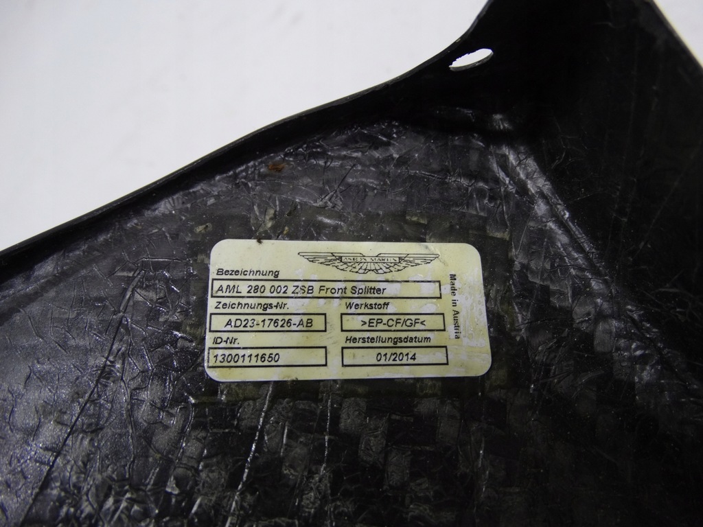 фото №13, Aston martin v12 vantage спойлер бампера сплиттер карбон ad23-17626-ab