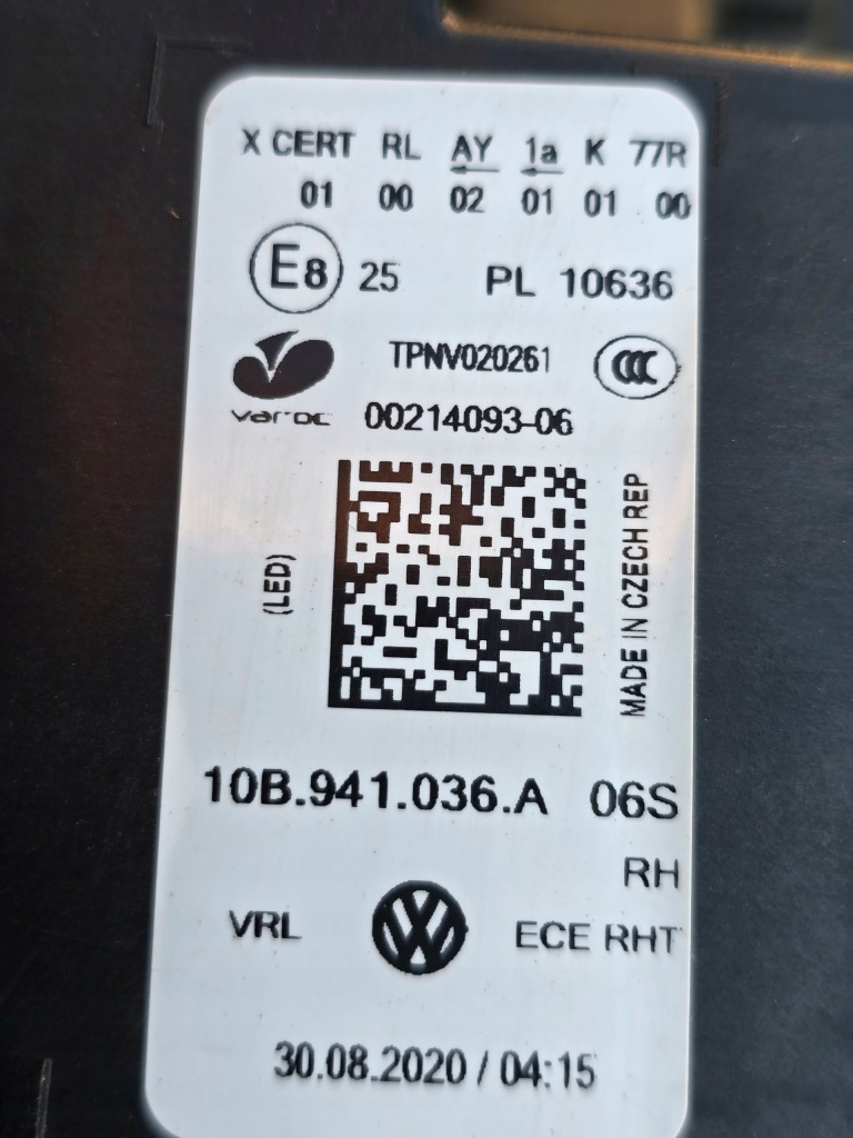 Vw id3 full led фара передняя в Украине