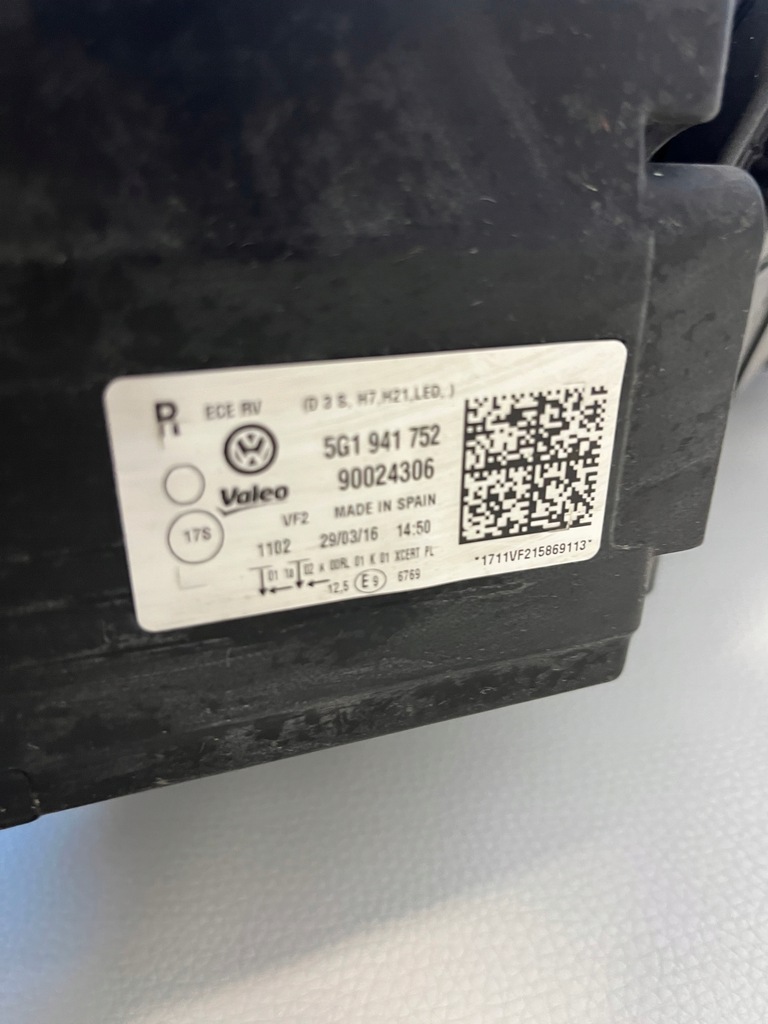 фото №8, Golf 7 vii лампа bi ксенон led правая перед передняя