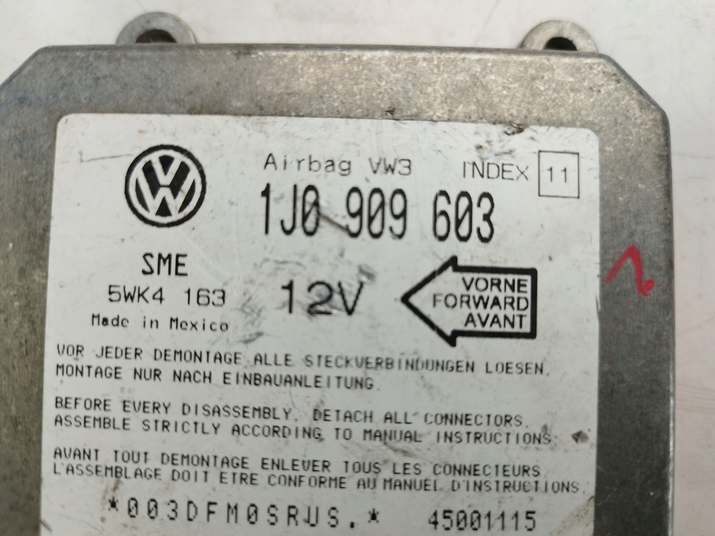 фото №8, Seat ibiza модуль блок управления подушка безопасности 1j0909603