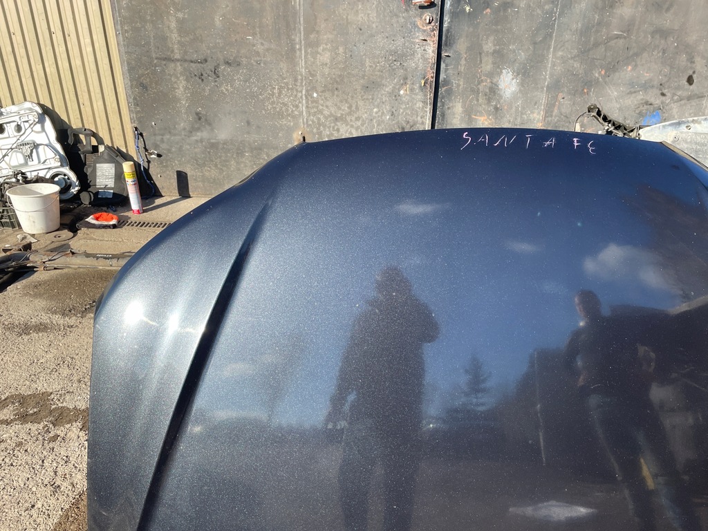 фото №7, Hyundai santa fe ii капот крышка двигателя czarna