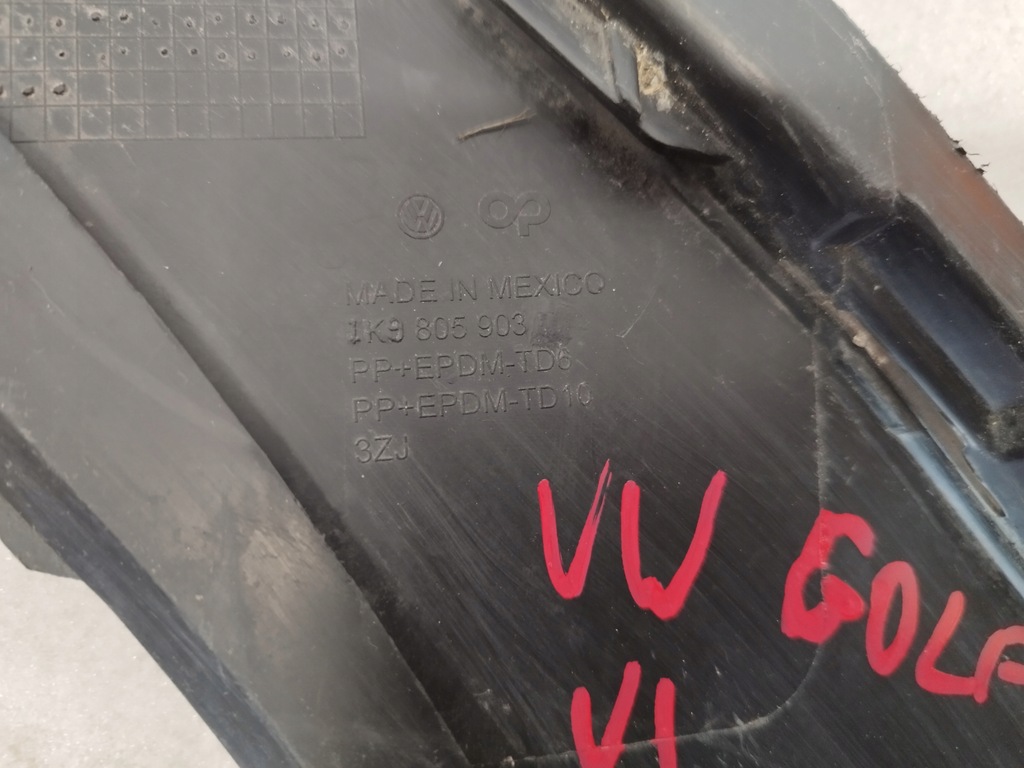 фото №16, Vw golf vi спойлер накладка бампера перед 1k9805903