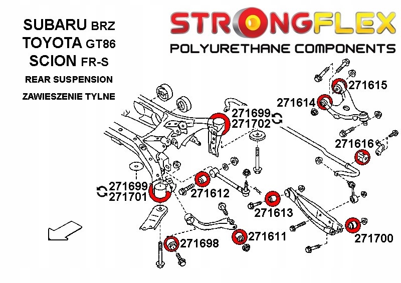 фото №3, 271616b - втулка стабілізатора заднього strongflex