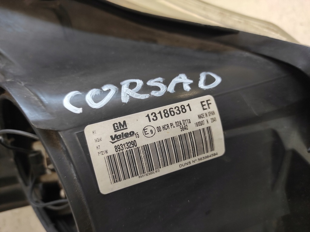 фото №9, Opel corsa d 06-11 лампа ліва перед 13186381 - cała