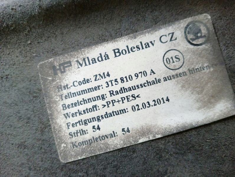 фото №7, Skoda superb ii 2 kombi подкрылок задние правое 3t5810970a