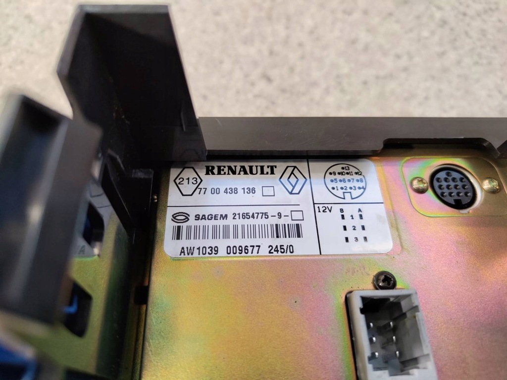 фото №4, Монитор дисплей экран навигации renault scenic i rx4 1.9 dci 7700438136