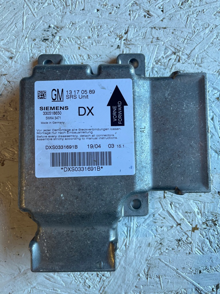 фото №1, Датчик подушка безпеки opel signum 13170589