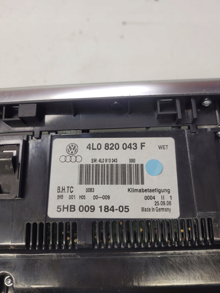 фото №6, Панель кліматронік audi q7 4l lift 4l0820043f