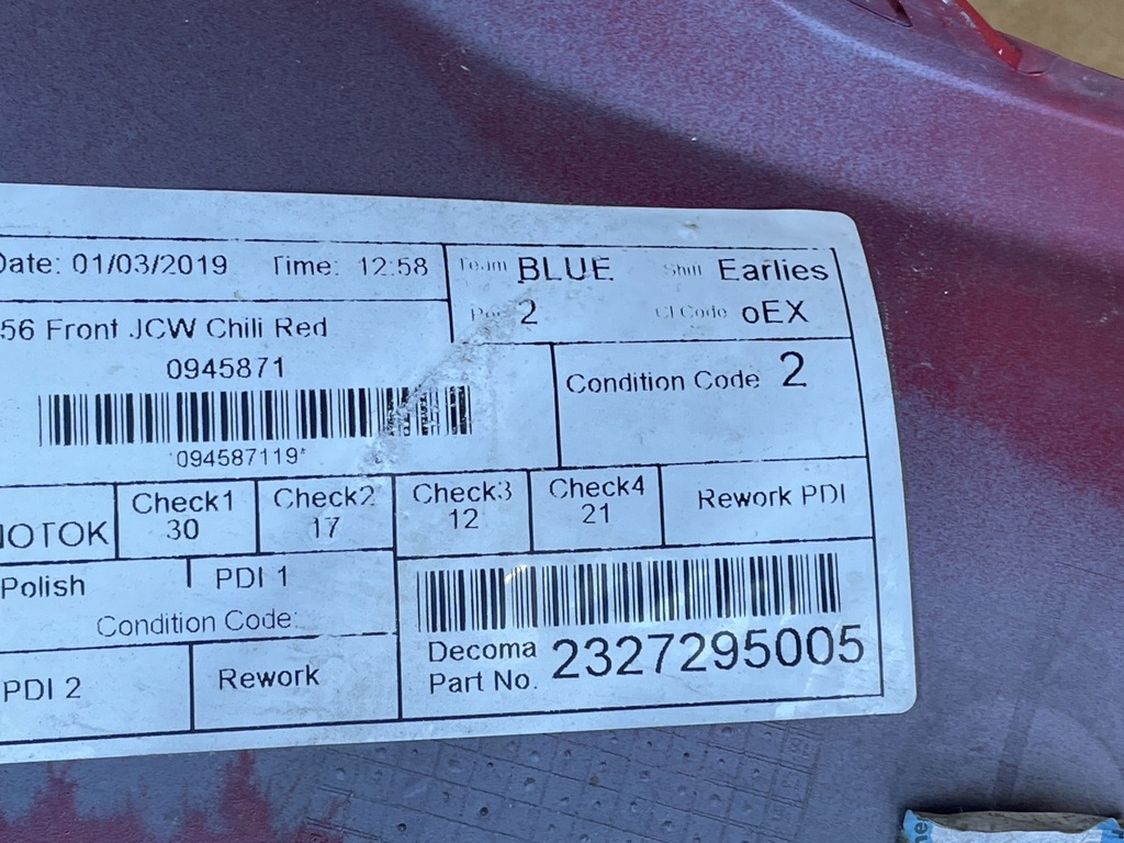 фото №6, Mini cooper f55 f56 f57 бампер перед