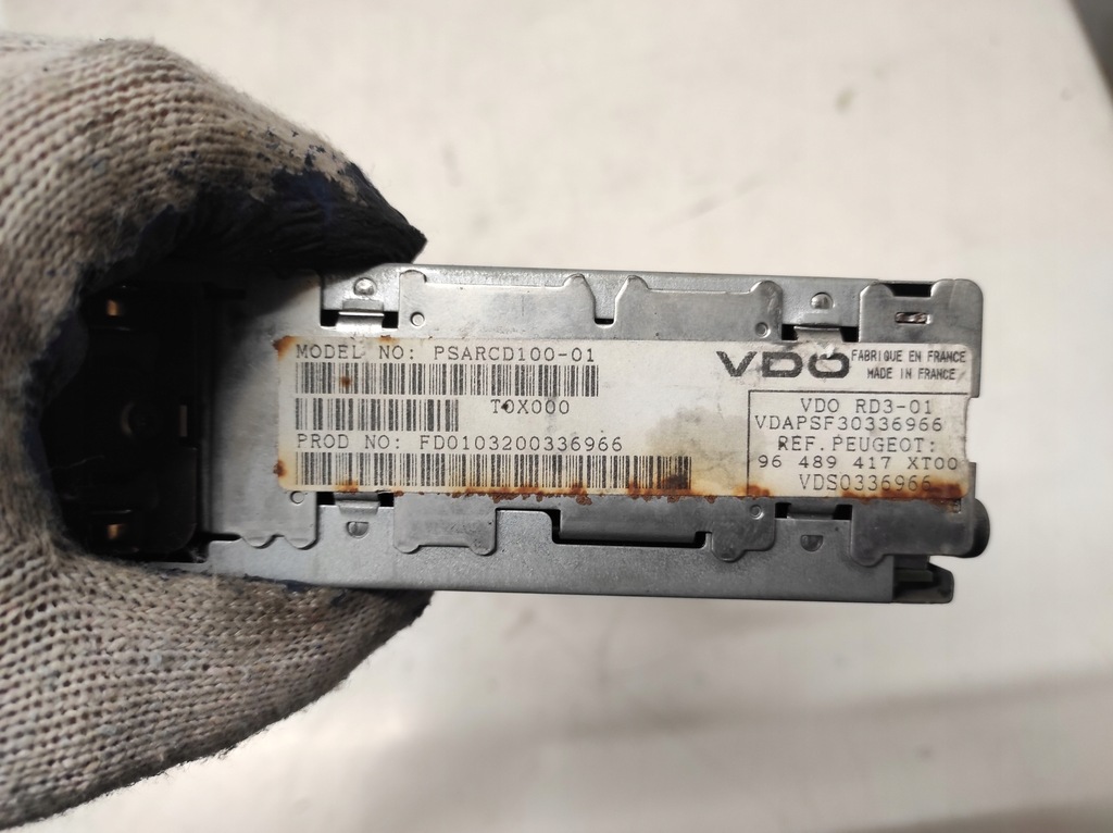 фото №4, Peugeot 307 01- радио cd 96489417