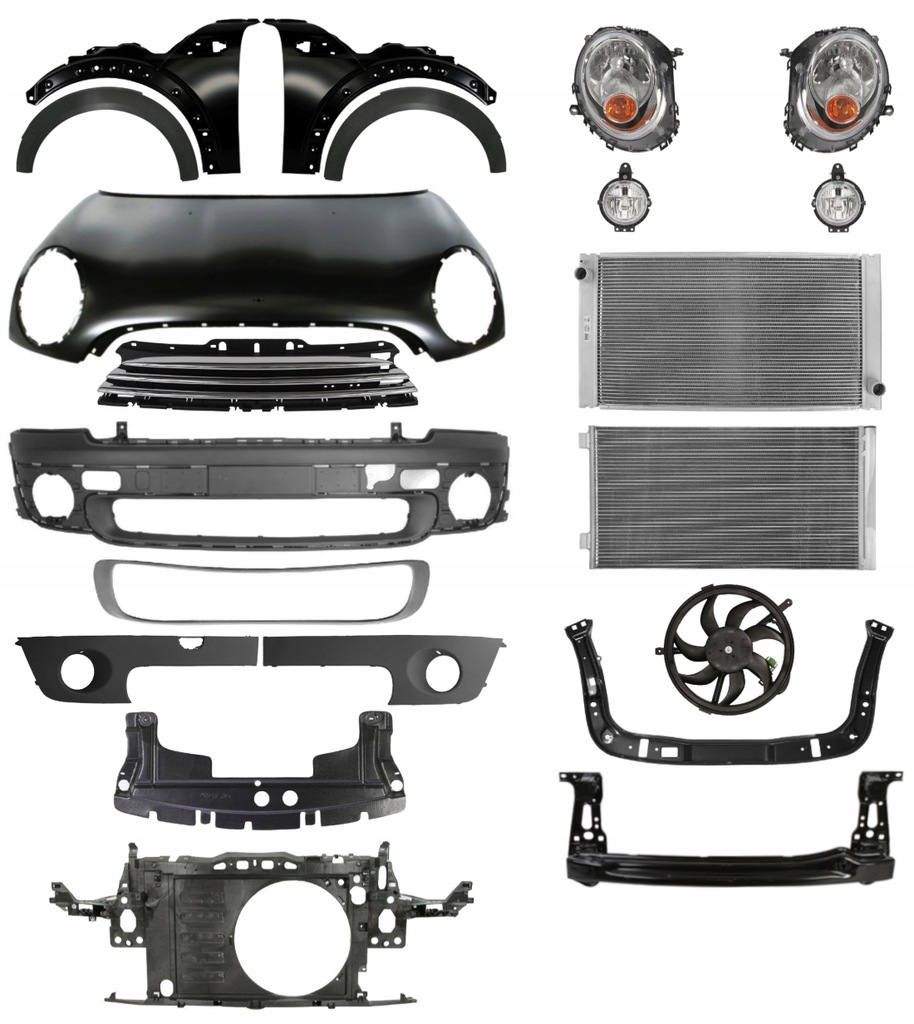 фото №1, Mini clubman r55 r56 07-10 капот бампер pas