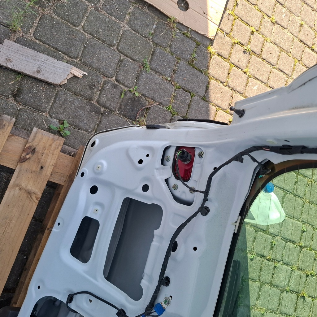 фото №8, Кришка багажника задня комплектна kia sportage iv 4 18- lift лампи hw білий перламутр