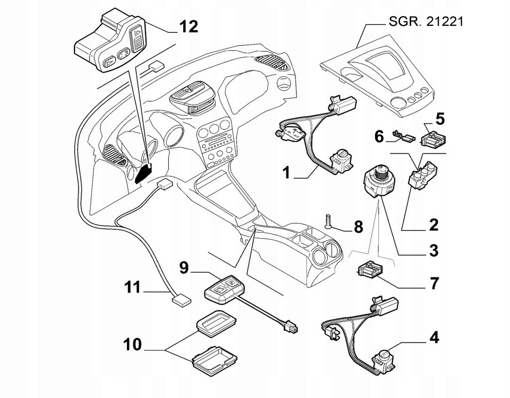 фото №9, 156042902 переключатель индикатор asr свет alfa 156