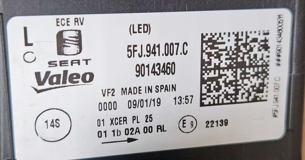 фото №10, Seat tarraco 5fj 18-23 лампи full led 2szt nowe