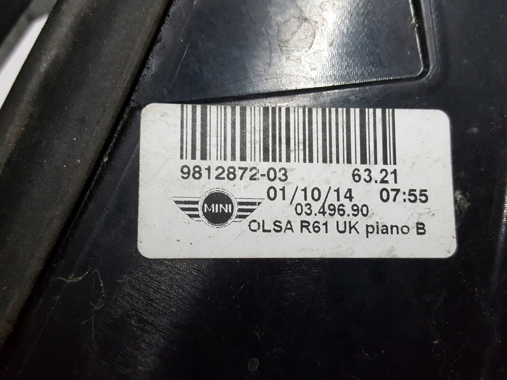 фото №6, Mini paceman r61 10r- лампа правая задняя