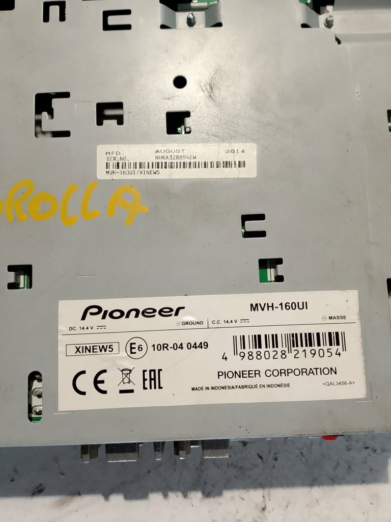 фото №2, Toyota corolla pioneer mvh-160ui радіопрогравач