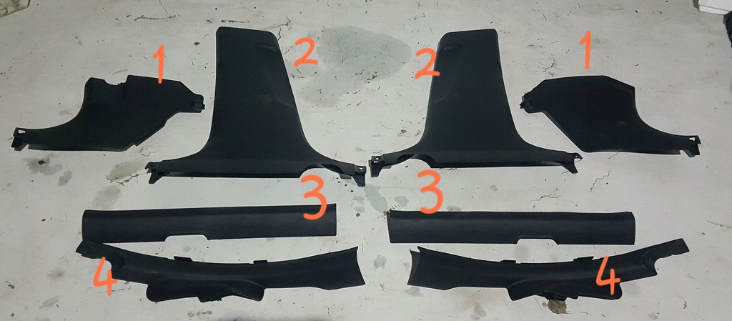 фото №1, Молдинг пластик накладка захист стійка поріг kia stinger gt