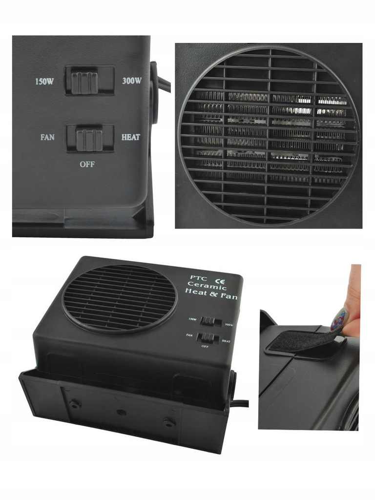 фото №9, Обігрівач farelka автомобільна 12v 300w радіатор