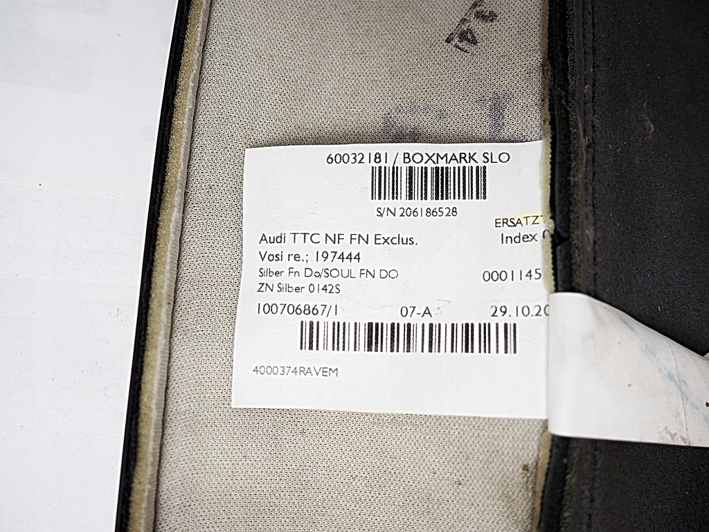 фото №7, Audi tt 8j обшивка обивка обивка сиденье сиденье эко-кожа 8j0881406l