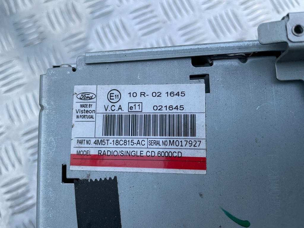 фото №3, Ford c-max mk1 радио 4m5t-18c815-ac