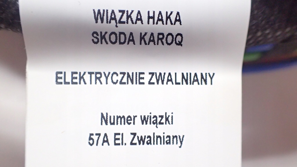 фото №5, Nowa жгут фаркоп hak буксировочный skoda karoq 57a
