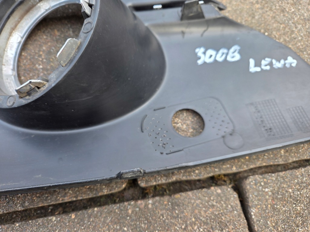 фото №9, Peugeot 3008 i przed lift решётка+ молдинг бампера хром левая 09-2014