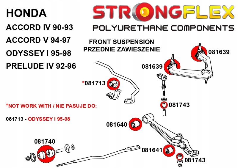 фото №2, 081743a - втулка з'єднувач стабілізатора передній sport strongflex