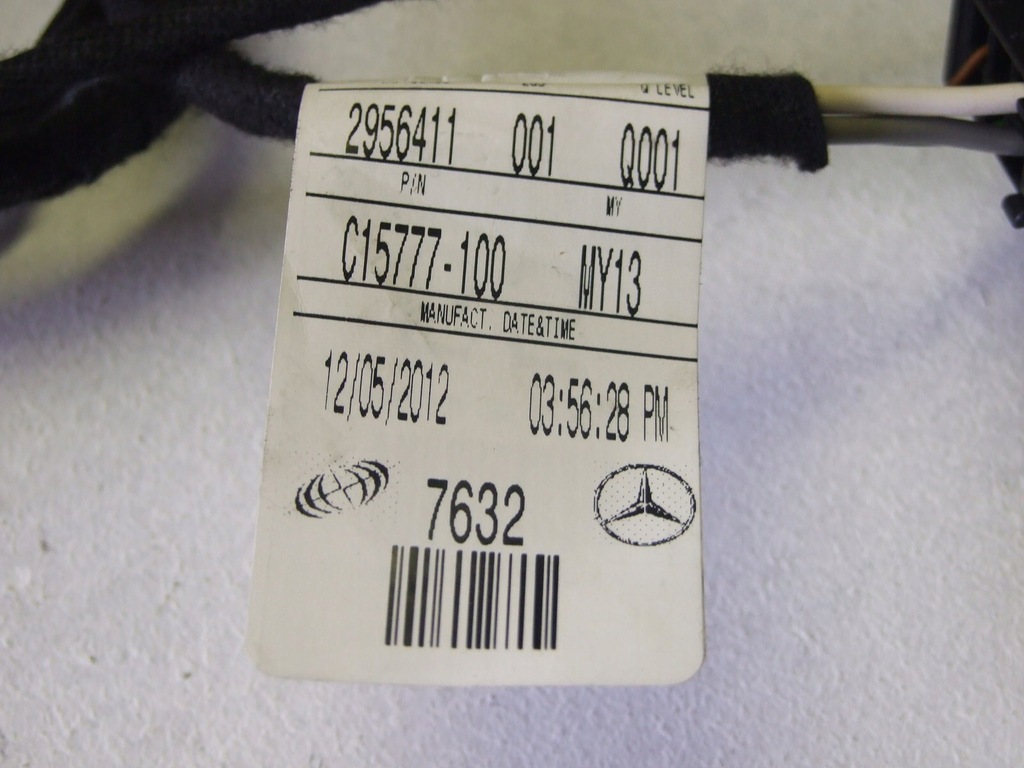 фото №2, Жгут дверь левый задняя mercedes ml 166 amg style