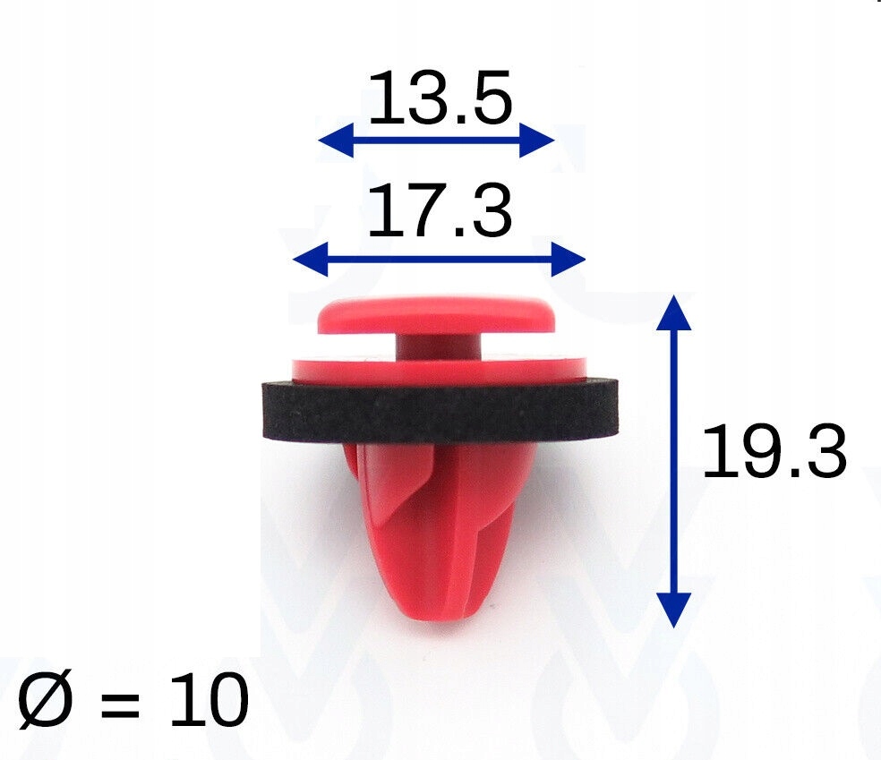 фото №3, 10x клипса штифт клипса накладки порога jeep renegade 52068106