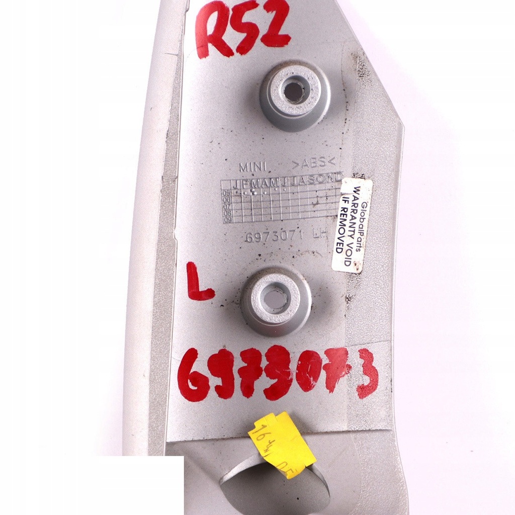 фото №11, Mini cooper r50 r52 r53 захист труби лівий срібляста