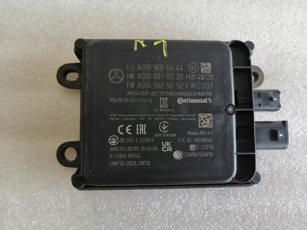 фото №1, Радар датчик модуль mercedes w206 w223 a0009006444