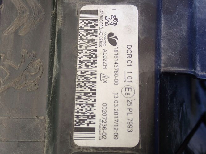 фото №10, Expert iii bi ксенон 16- фара левый лампа левая 1616143780-00