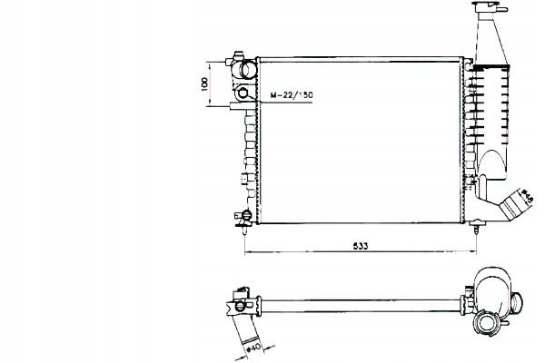 фото №1, Nrf радиатор двигателя citroen berlingo peugeot par