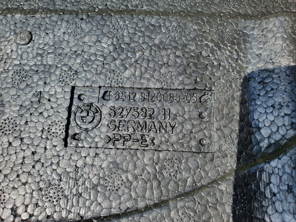 Пенополистирольный вкладыш багажника колесо запасное bmw e60 e61 9120134 9120060 с Разборки