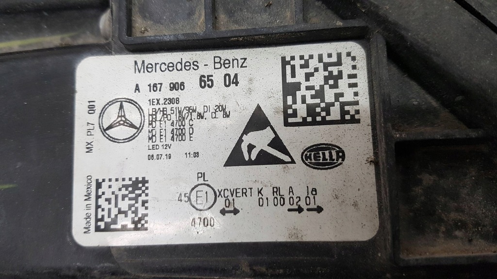 фото №9, Mercedes gle w167 лампа левый перед eu
