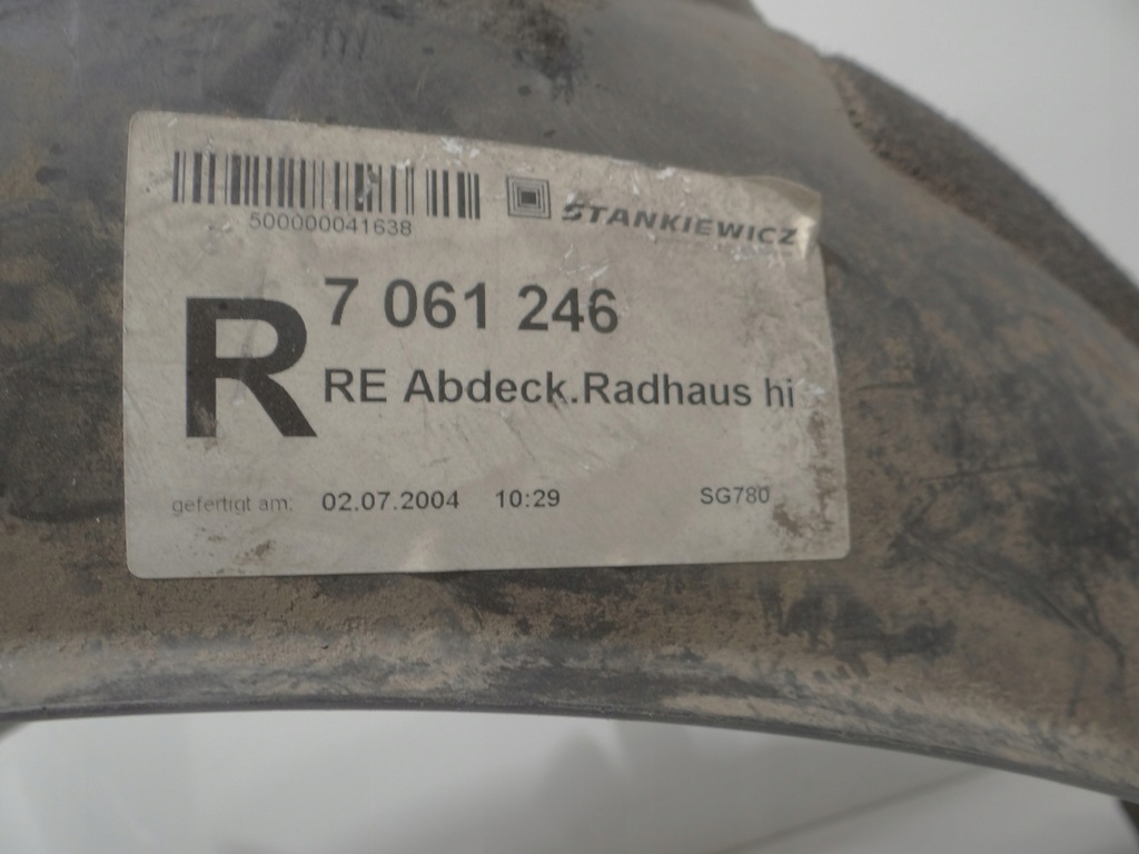 фото №6, Подкрылок правый задняя задние bmw e61 7061246