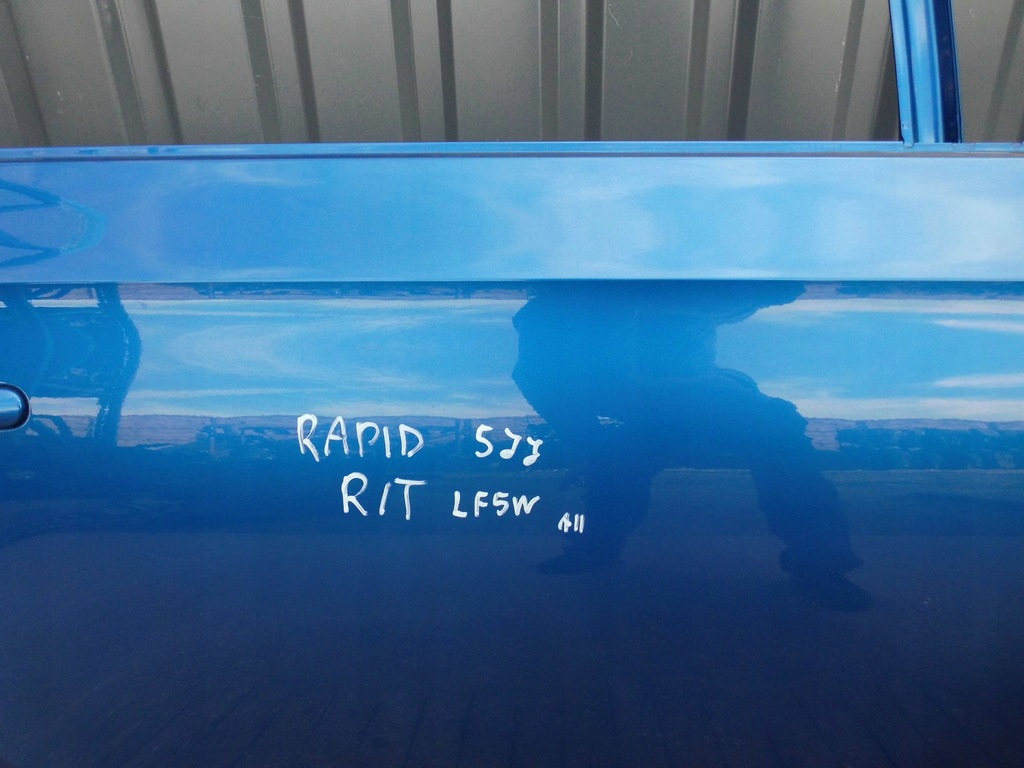 фото №4, Дверь skoda rapid 5jj spaceback правое задние lf5w оригинал