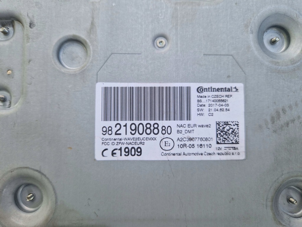 фото №3, Citroen peugeot радио навигация модуль 9821908880 2017r